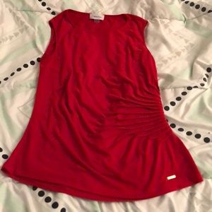 Ruched dressy tank